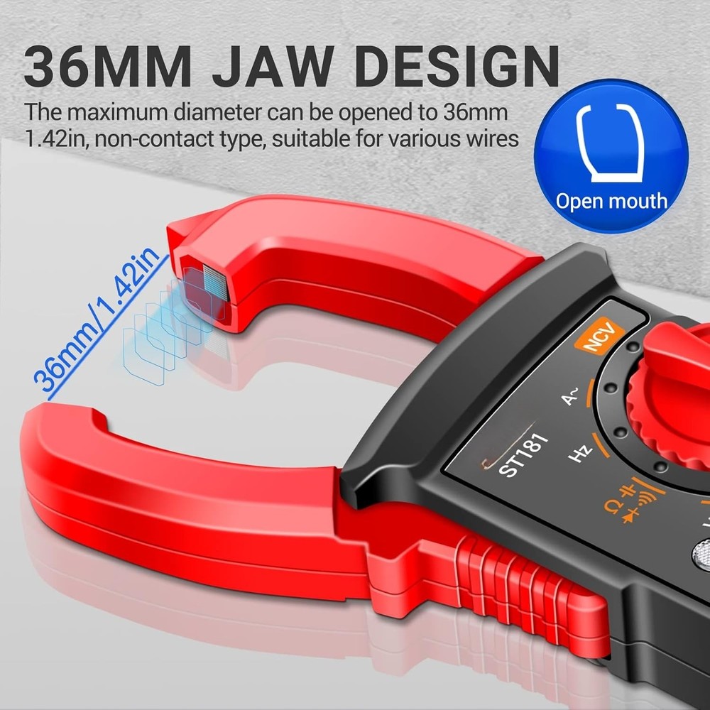 Digital Clamp Meter Multimeter Tester 4000Counts With Backlight Electrical Tool