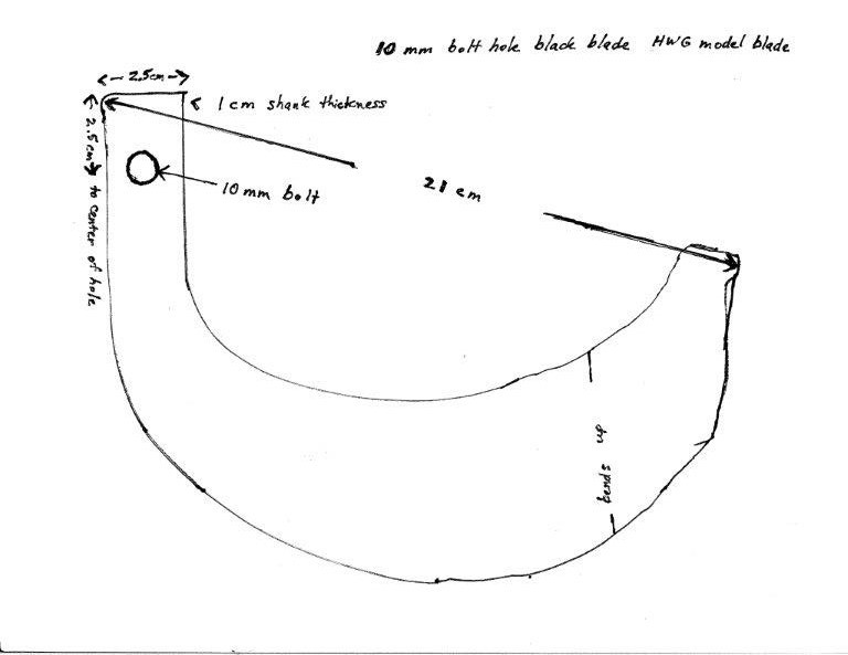 dog leg offset rotary tiller blades Yanmar 1200 1300 10 mm bolt 20 quantity