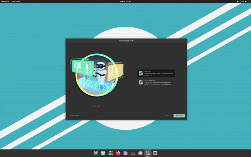 Pop!_OS Linux 22.04 LTS Pop OS - DVD or USB Flash Drive
