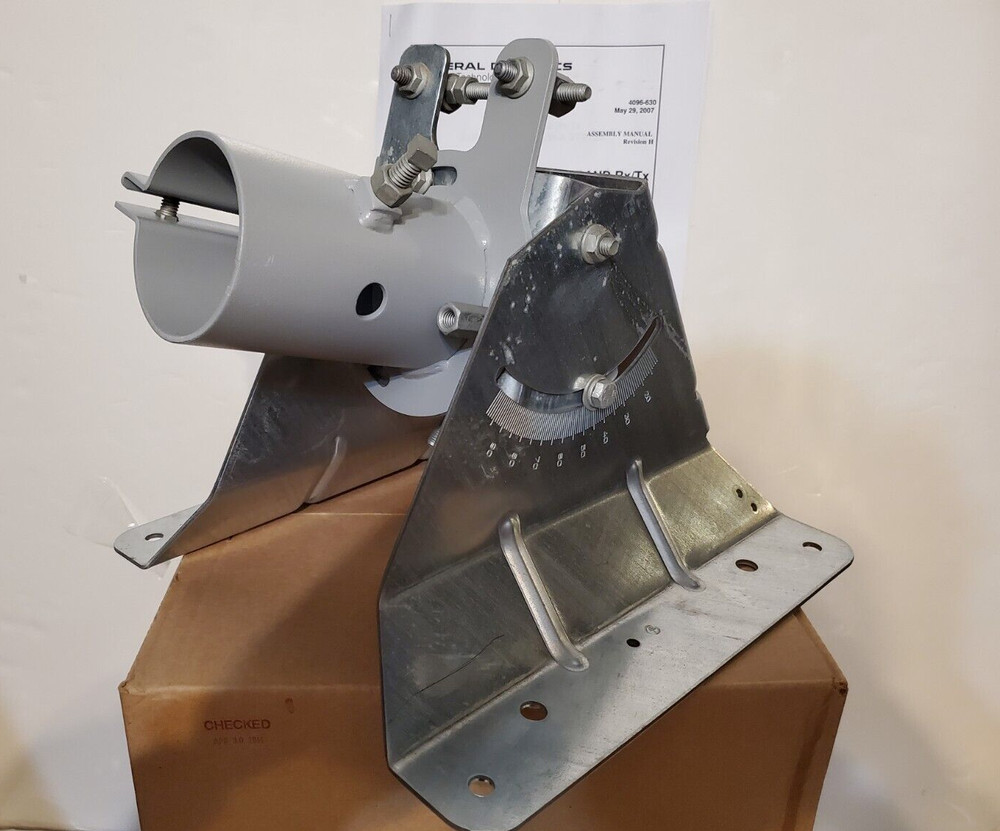 General Dynamics Satcom antenna system mount 0800-3010 Az/EI positioner assembly