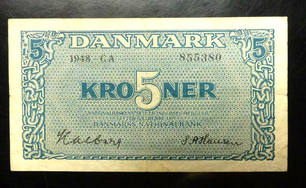 1948 DENMARK 5 Kroner  P35e
