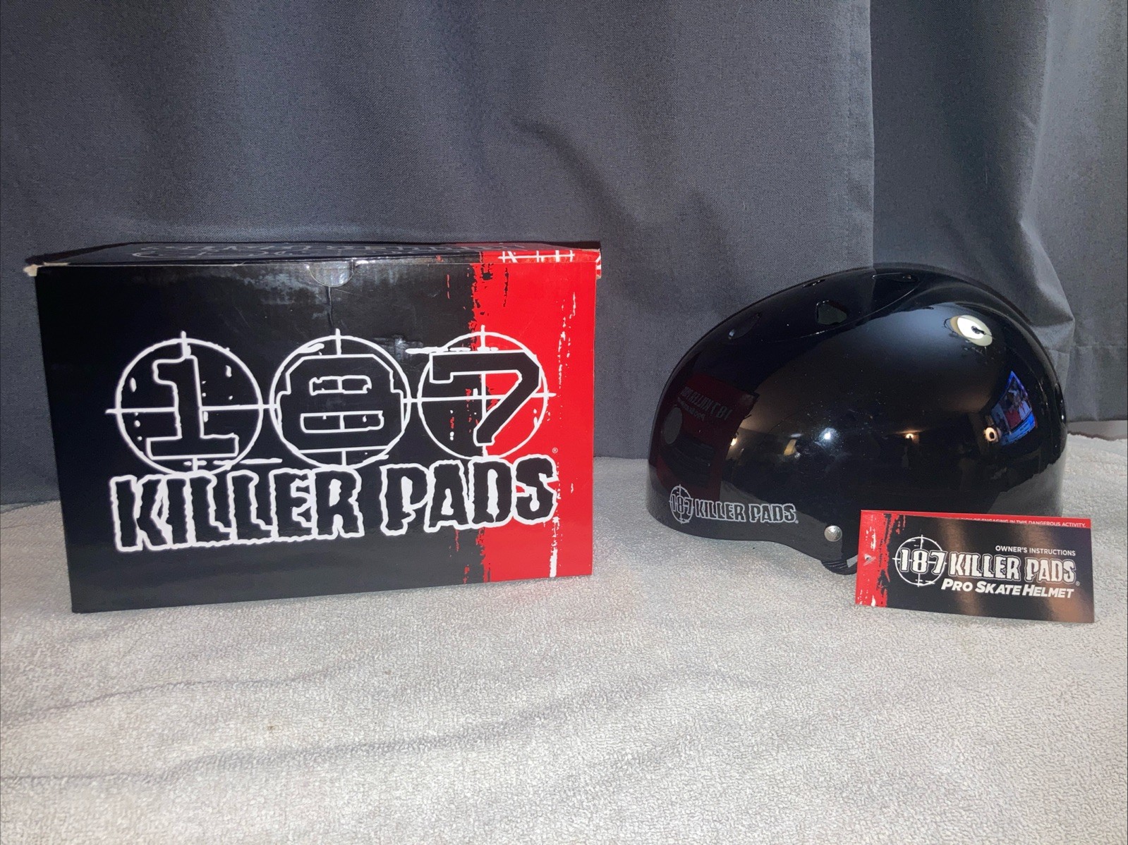 187 KILLER PADS New With Tag Pro Skate Helmet XL Black
