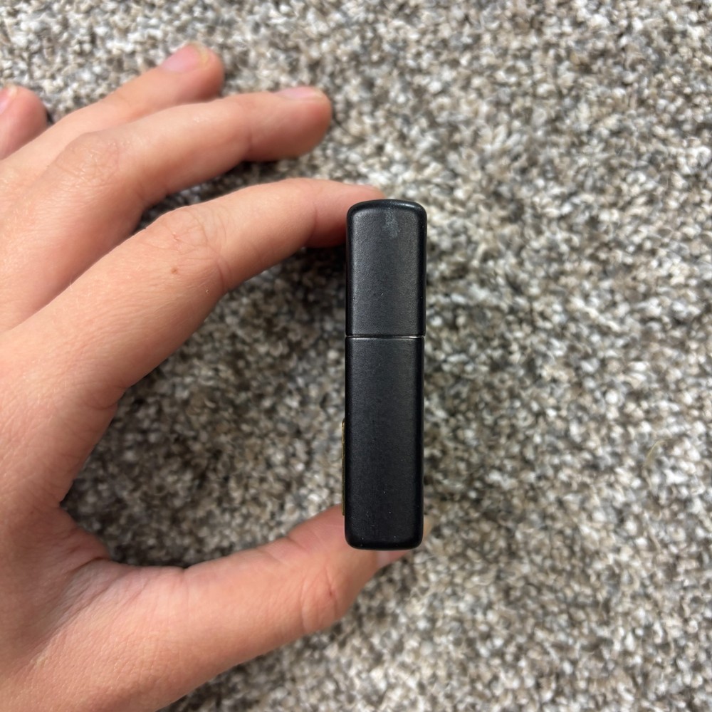 1996 Engraved Zippo Lighter Black and Gold Initials JGB