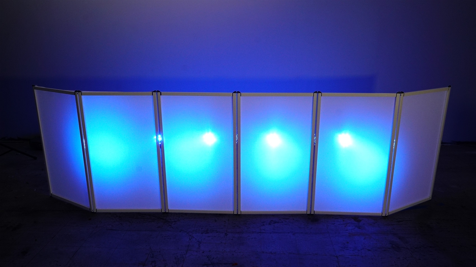 Rockville RFAAW DJ Event Facade 6-Panel Light Metal Frame Booth+Travel Bag+Scrim