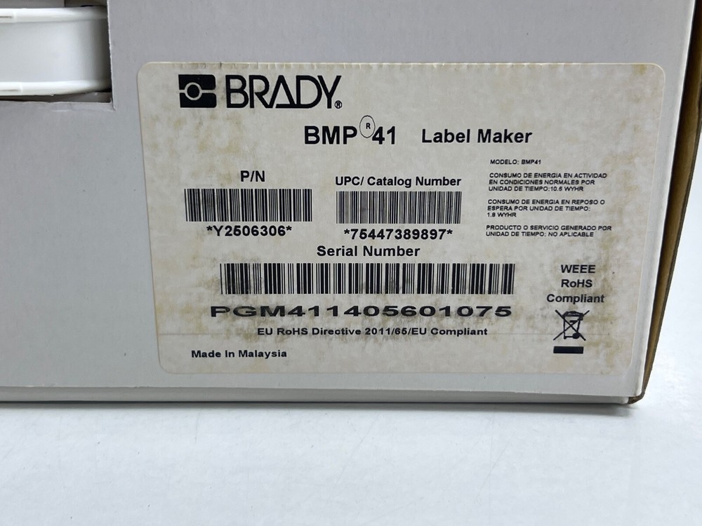 BRADY BMP41 LABEL PRINTER