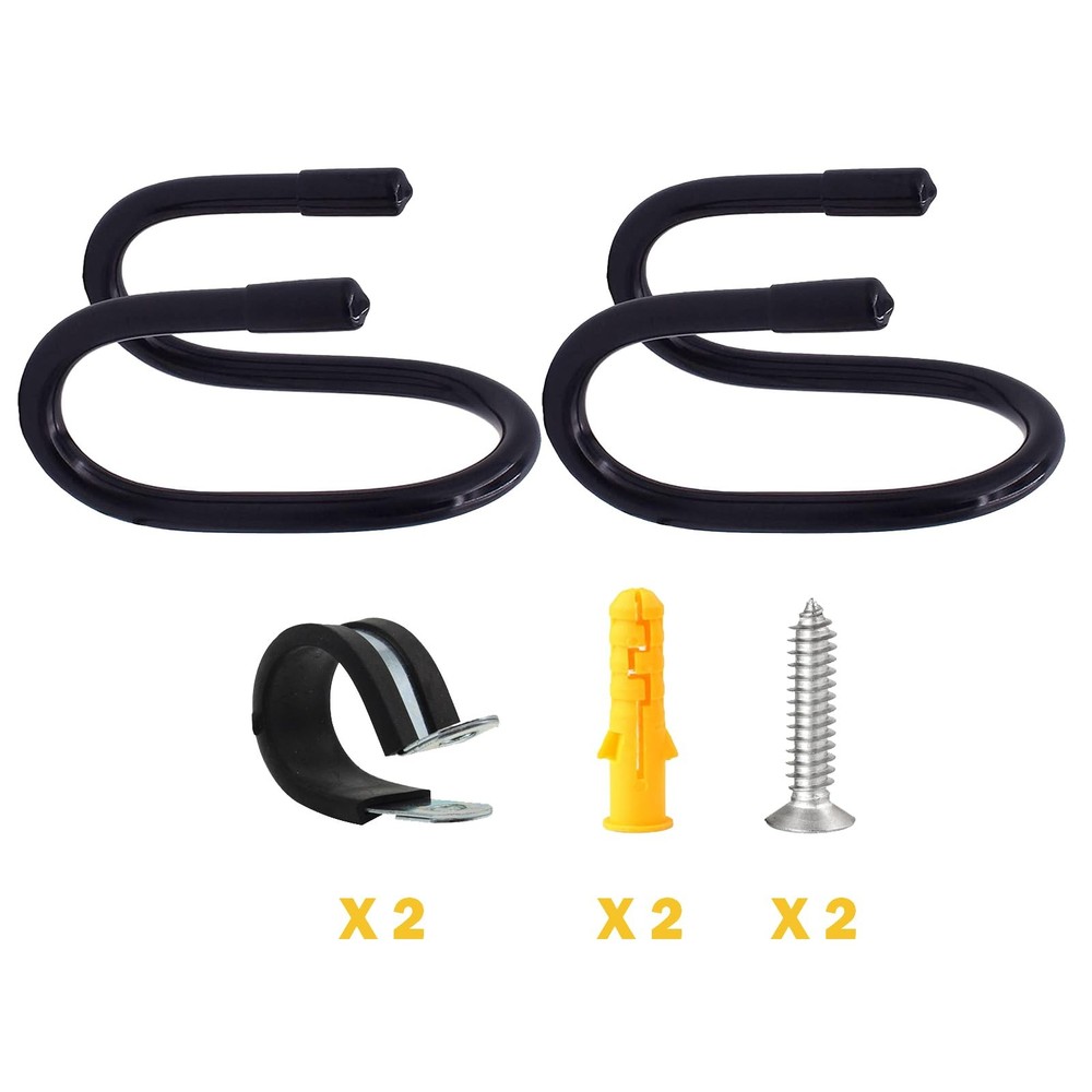 2 Pack Universal Skateboard Wall Mount Rack. Horizontally/Vertically Wall Mou...