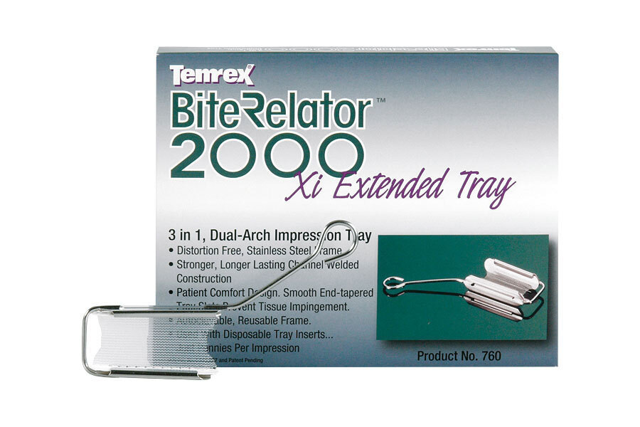 Temrex 760 Bite Relator 2000 Xi Double Arch Quadrant Bite Tray Extended Kit