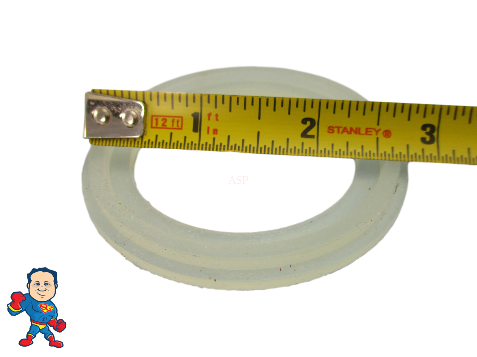 Hot Tub Spa 2" Heater or Pump Union Gasket Combo (1) 2 1/2" Lip & (1) 2 5/8" Lip