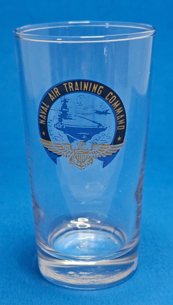 VINTAGE US NAVAL AIR TRAINING COMMAND GLASS