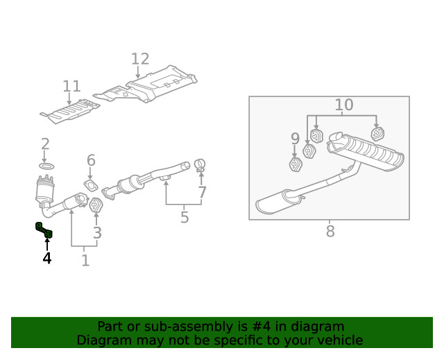 Genuine GM Exhaust Front Bracket 23128666