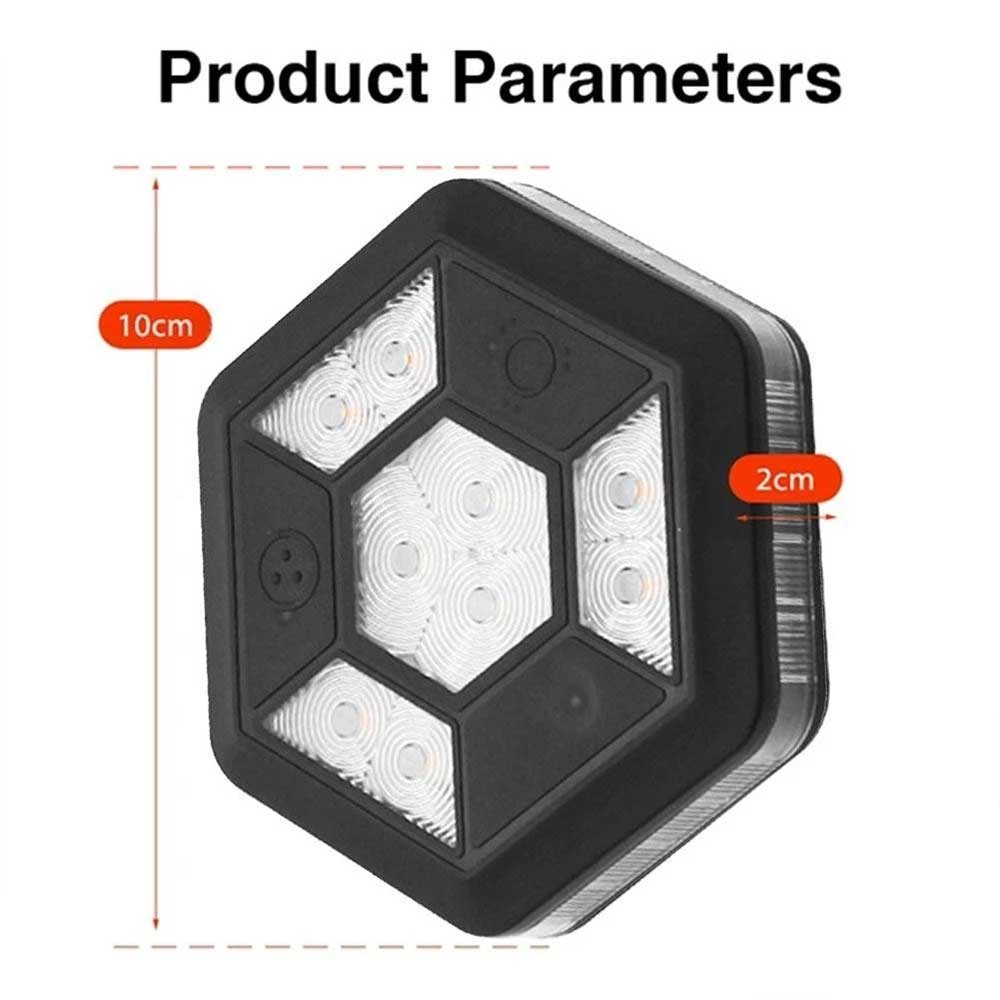 360° Rotating LED Magnetic Car Warning Light - Flashing