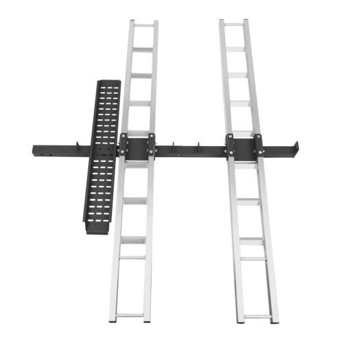 600 LBS Heavy Duty Motorcycle Carrier Dirt Bike Rack Hitch Mount Hauler w/ Strap