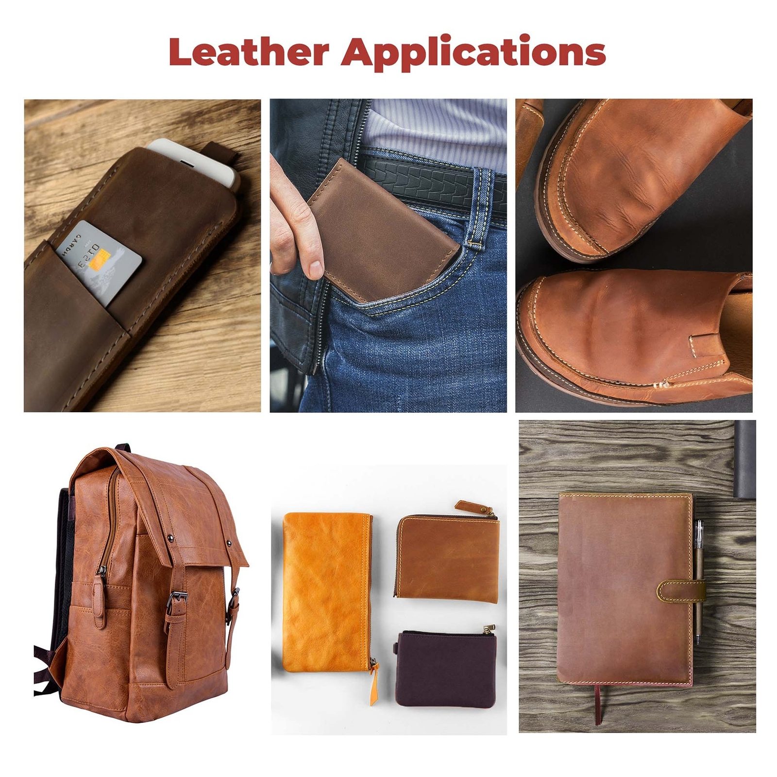 ELW Vegetable & OilTanned Leather Scraps 2-15 oz (1.4-6mm) 1-30 lb Sizes