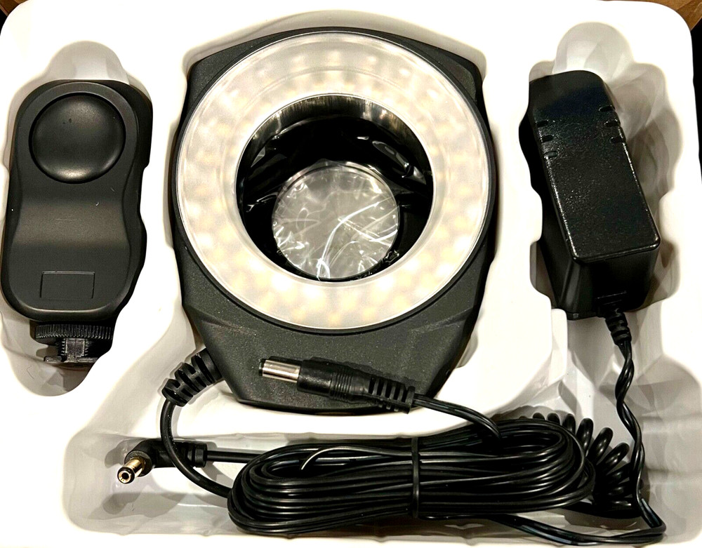Neewer Ring 48 Unused Camera Macro LED Ring Light w/Accessories - Manual Missing