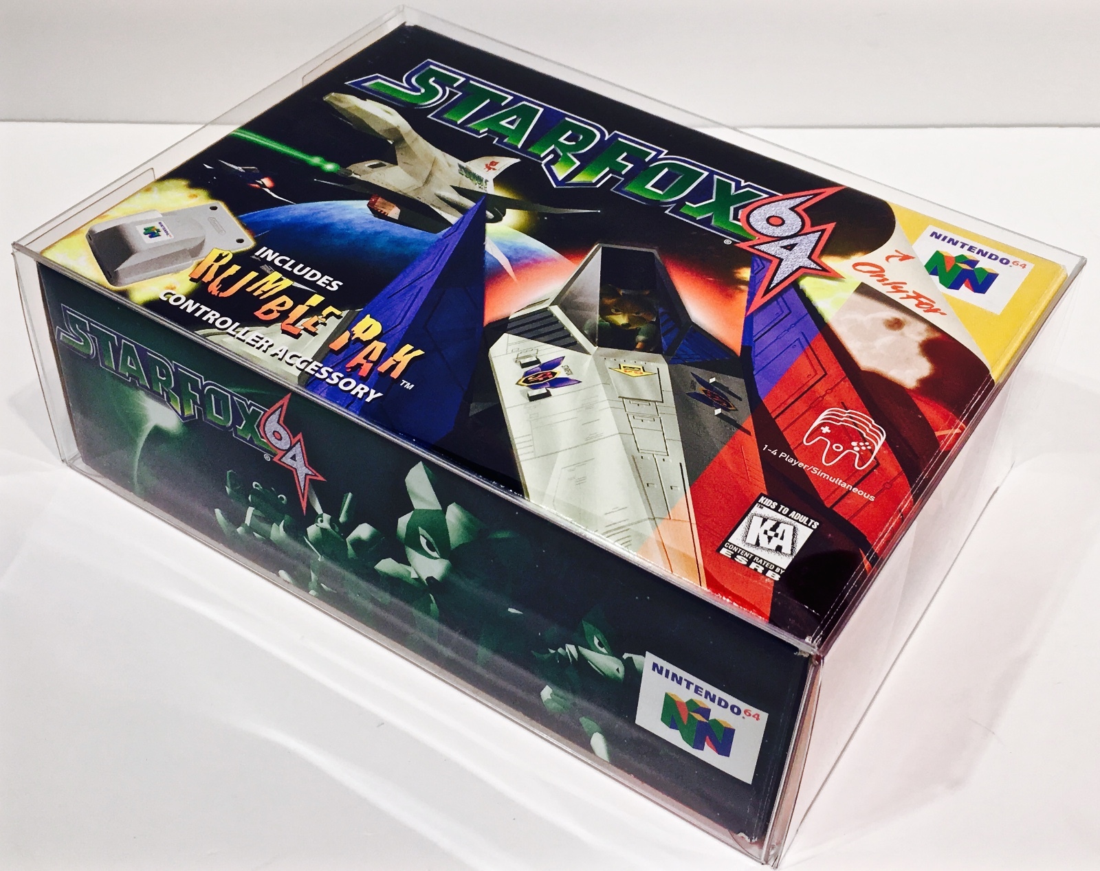 1 Box Protector N64 STARFOX / HEY YOU PIKACHU! Nintendo 64 Clear Display Case