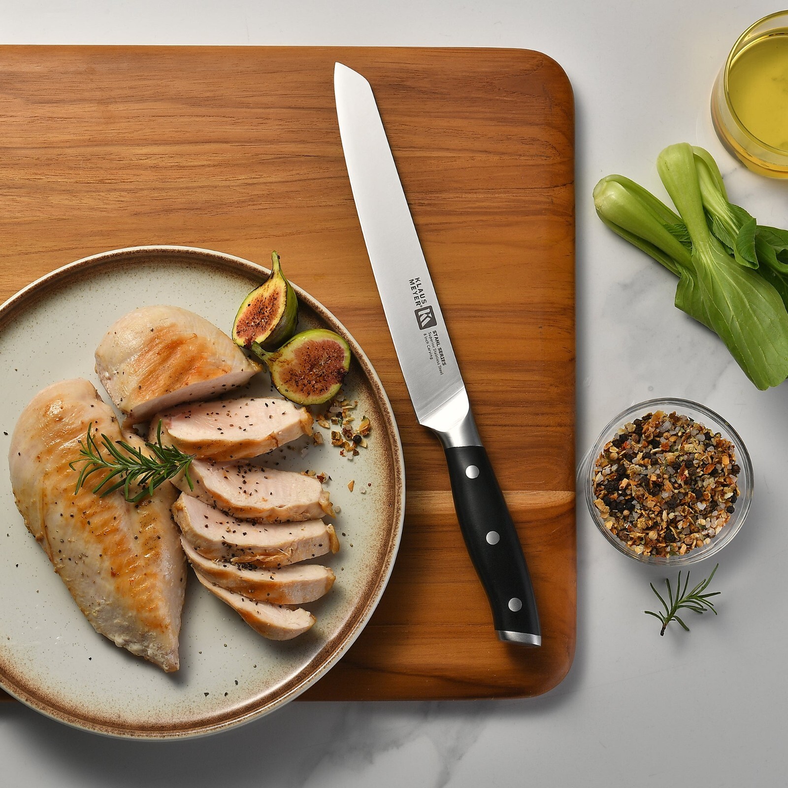 Klaus Meyer Stahl High Carbon Steel 13 Piece Knife Block Set