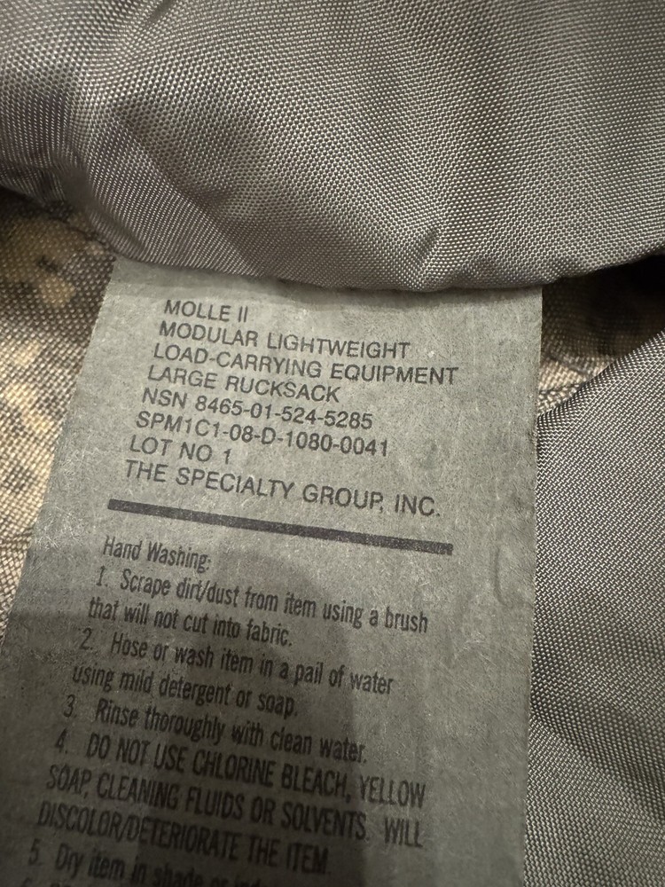 US Military Field Pack Backpack Internal Frame Large