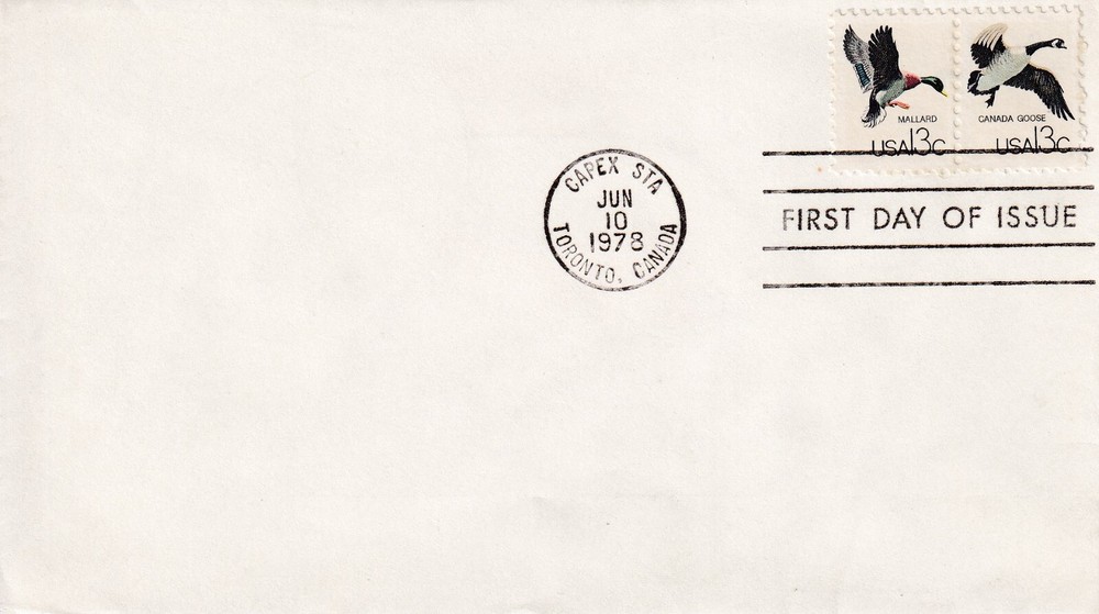 STAMP US SCOTT 1757b, 1757c "CAPEX 78" 13 CENT 1978 FDC - H