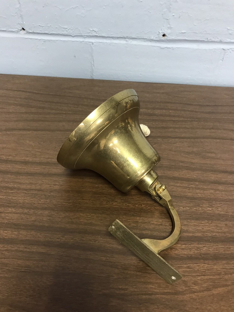 Small Brass Wall Hanging Bell “Smooth Sailing”