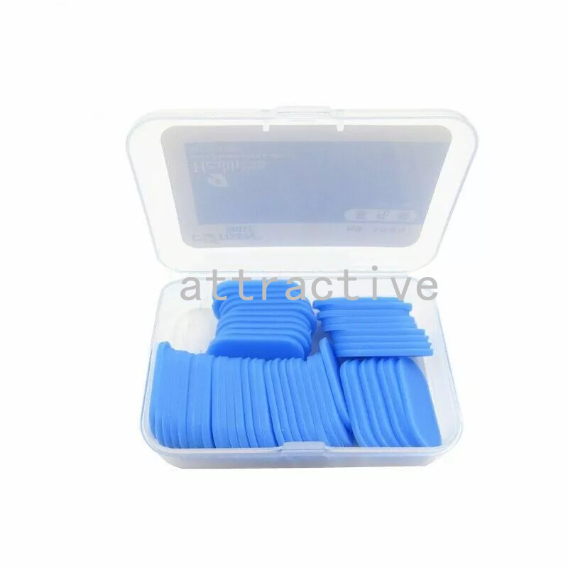 50Pcs/Box Dental Blue Temp Tabs Thermoplastic Impression Quick Bite Registration