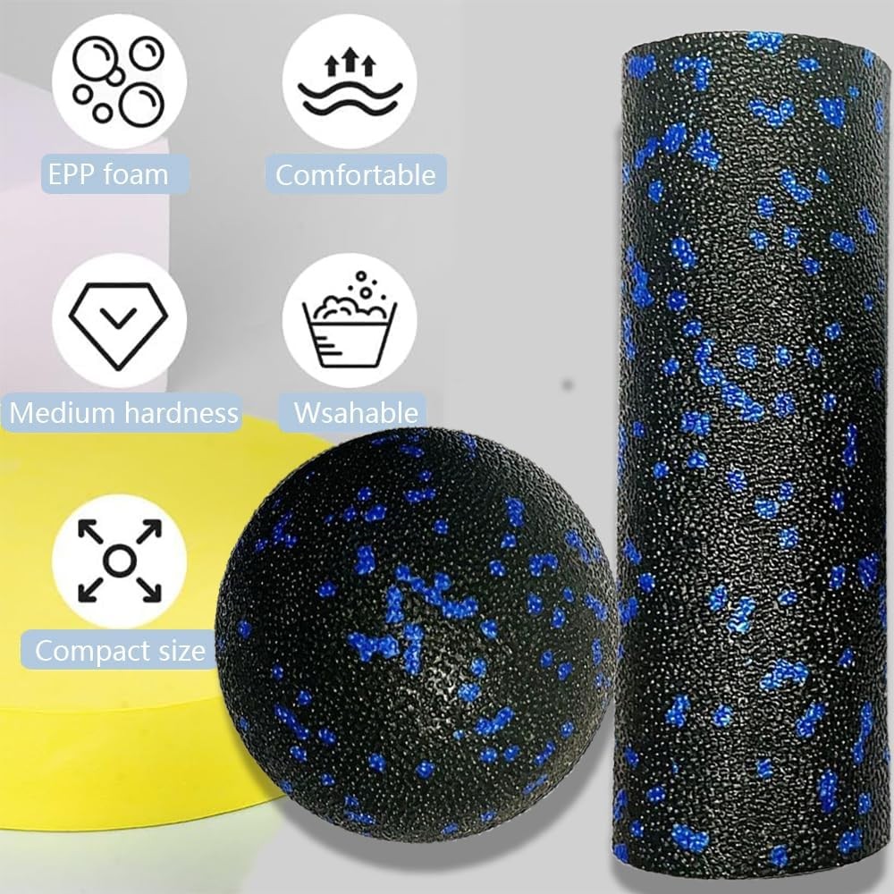 Extra Mini Foam Roller - High Density Massage Roller, Extra Small Yoga Roller fo