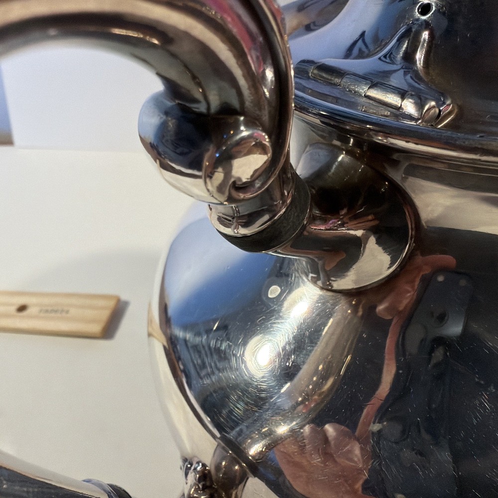 Reed & Barton Regent 5600 Silverplate Tea Coffee Pot Set Footed Vintage