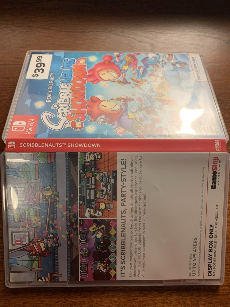 Scribblenauts Showdown / Nintendo Switch Authentic Display Box Only / NO GAME
