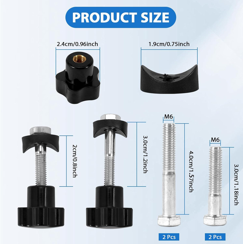 2 Sets Rollator Walker Replacement Parts，Complete Walker Accessories Kit with 4