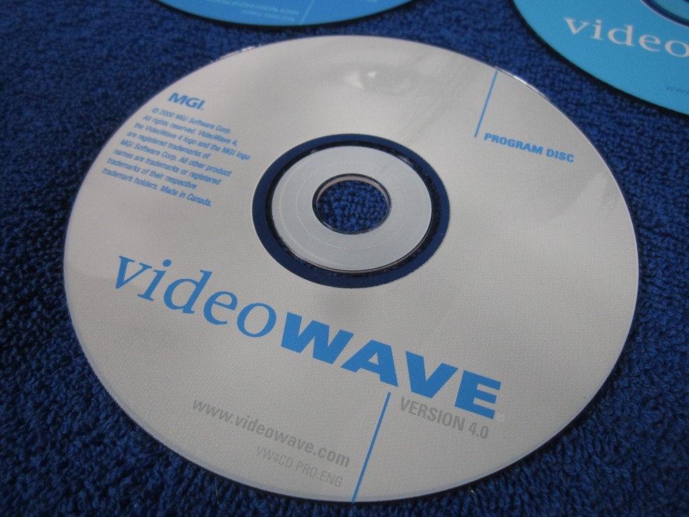 Video Editing for Windows MGI VideoWave Software Version 4 Program Content Disks