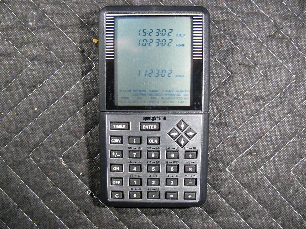 Sportys E6B Electronic Flight Computer With Soft Case And Manual