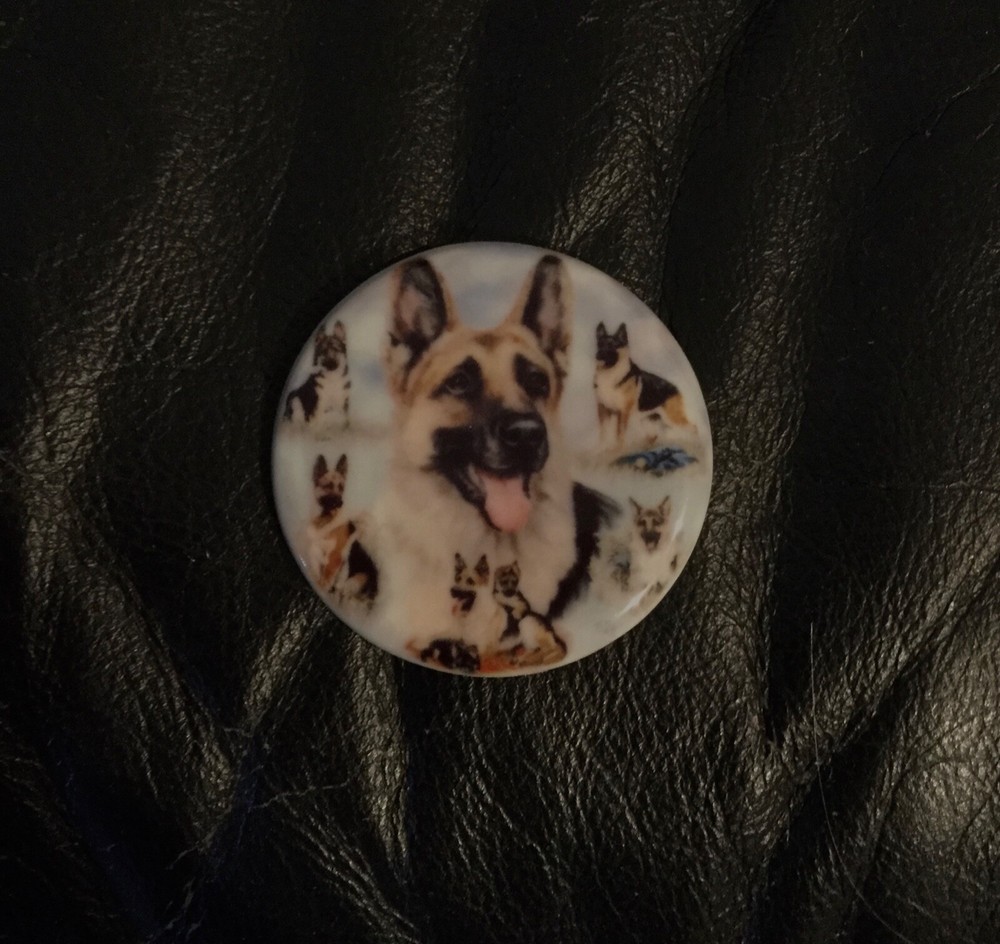 GERMAN SHEPHERD 2.5” ROUND CERAMIC MAGNET