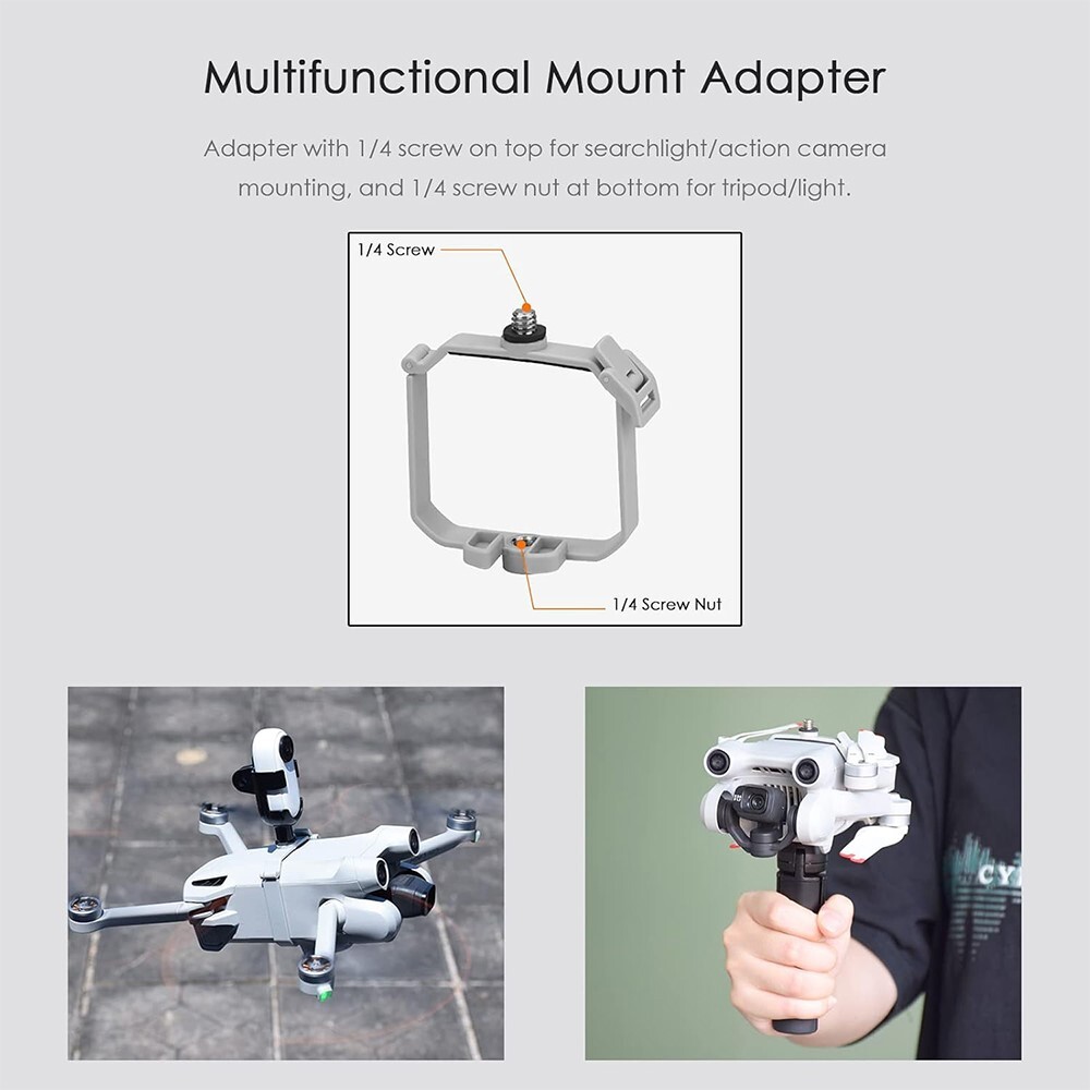 Splendid for DJI Mini 3 Pro - Mount Bracket and Camera Adapter Kits Attachments