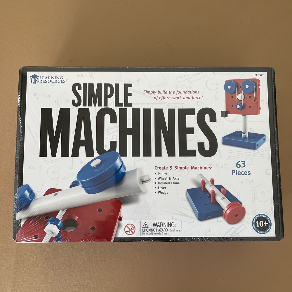 Simple Machines Learning Resources  5 models - 63 Pieces NEW/SEALED