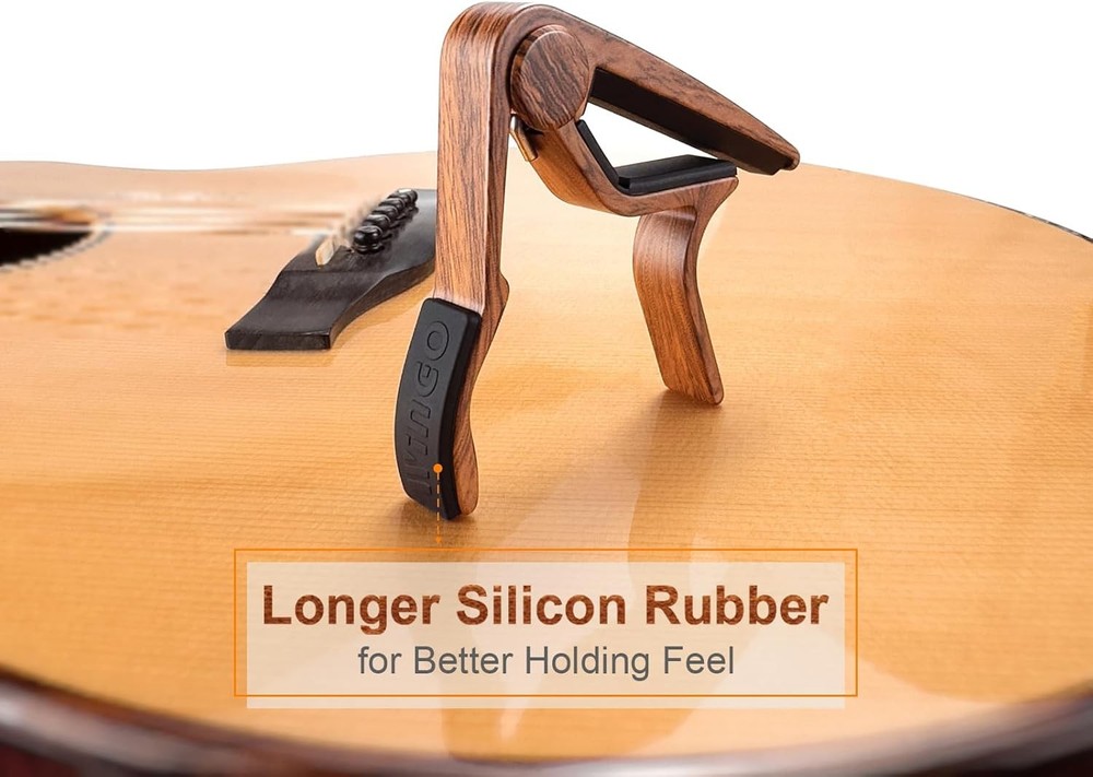 WINGO Classical Flat Guitar Capo for Nylon String Rosewood