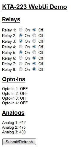 [ Ocean Controls KTA-223 ] USB/RS485 I/O Controller (Relayduino)