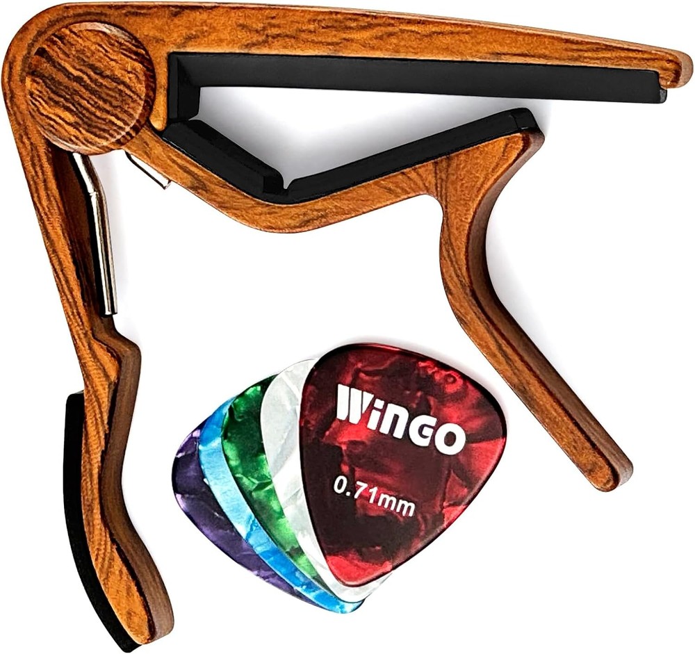 WINGO Classical Flat Guitar Capo for Nylon String Rosewood