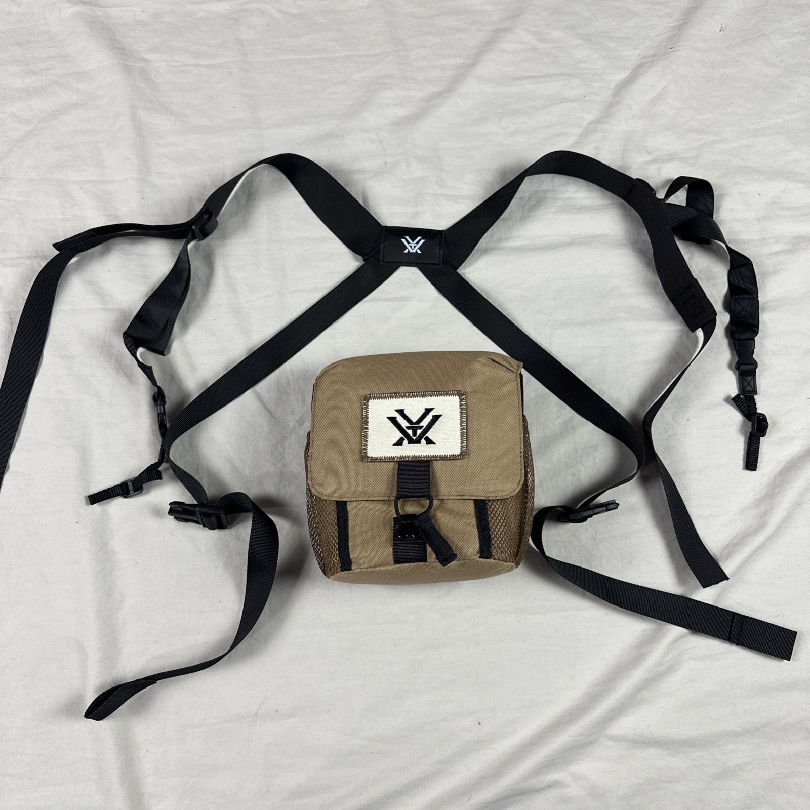 Vortex Glasspak Binocular Harness Coyote Brown Bag Case