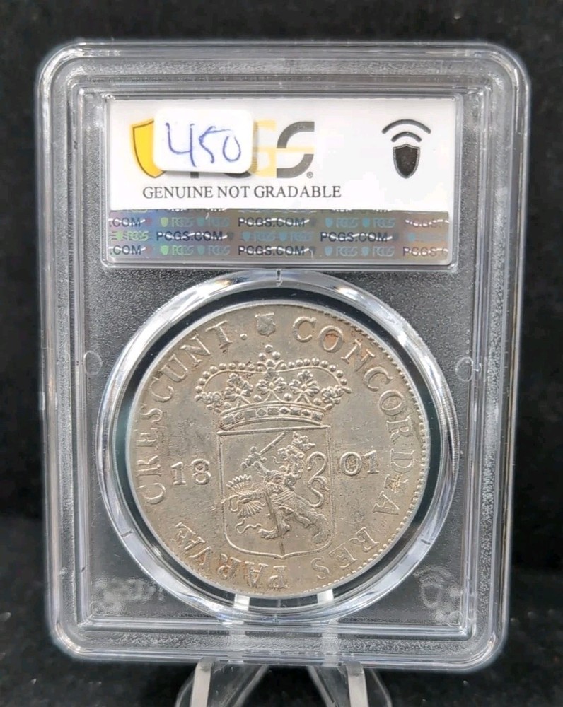 1801 RksDir PCGS Genuine Scratch UNC Details 4459