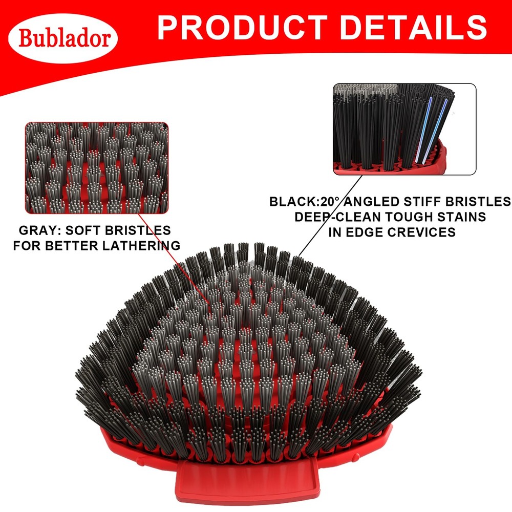 2 Pack Scrubber Mop Replace Head Compatible with O Cedar EasyWring 1 Tank,Spi...