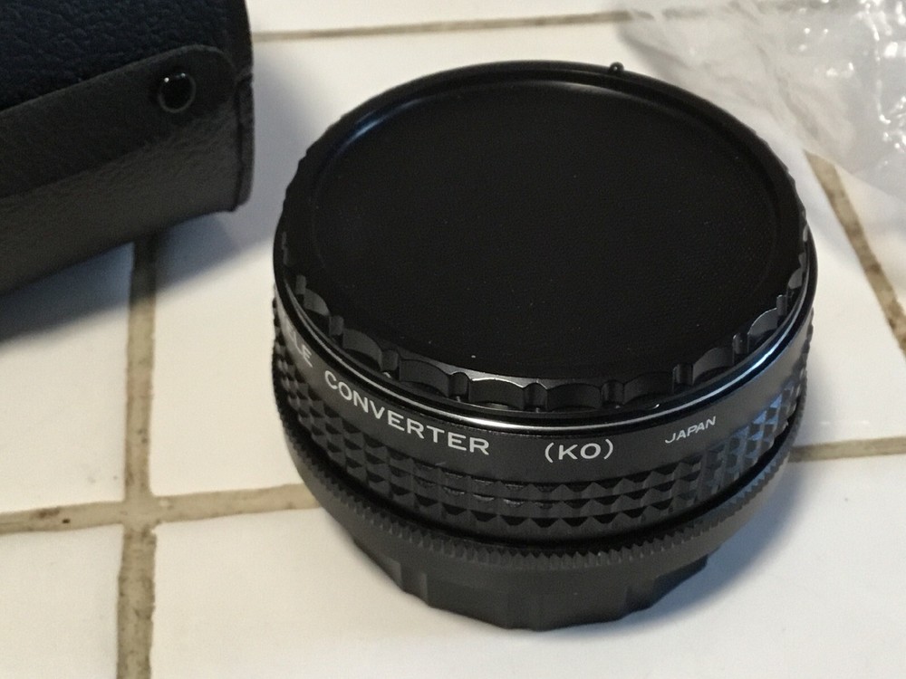 NEW ROKINON Automatic 2x Conversion Lens With Carring Case For KONICA