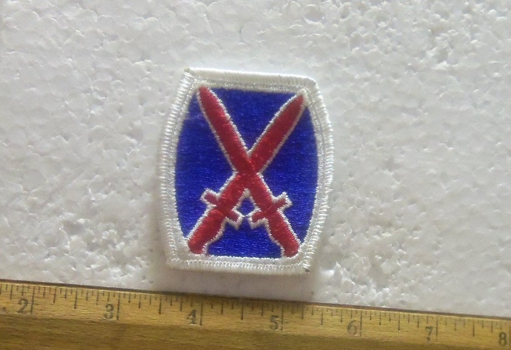 US Army – 10th Infantry Division Embroidered Patch (NOS)