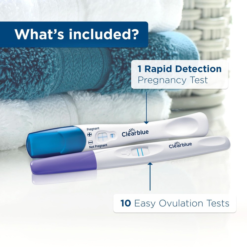 Clearblue Ovulation Complete Starter Kit 10 Ovulation Tests and 1 Pregnancy Test