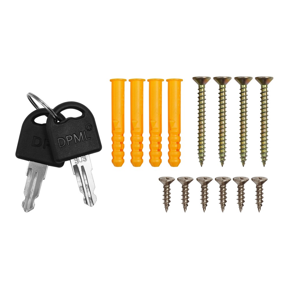 Parcel Drop Box Package Delivery Case Large Envelopes Mail Boxes with Key Lock