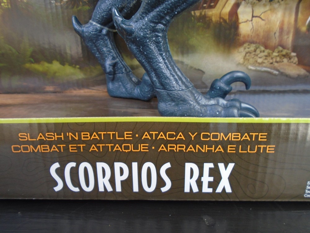 2020 Mattel Jurassic World Camp Cretaceous Slash 'N Battle Scorpios Rex