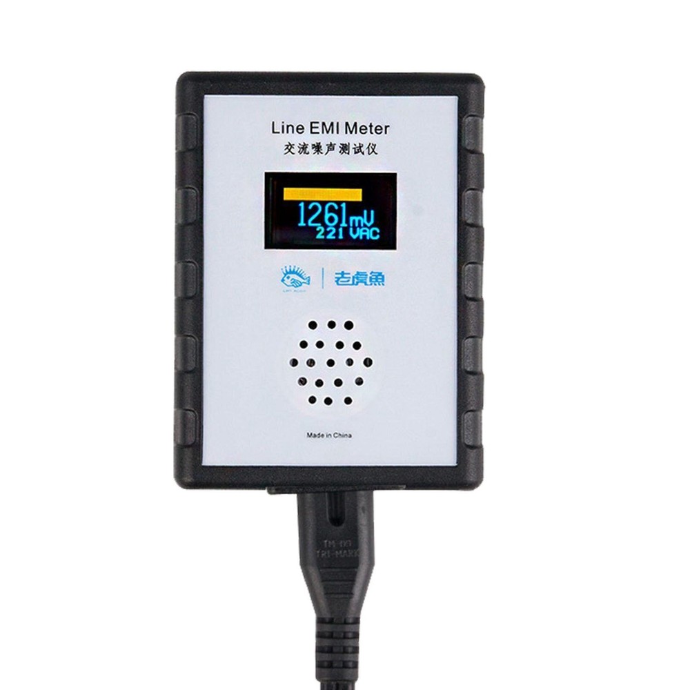 Oled Digital Utility Noise Tester Wideband Ac Power Meter Ripple Analyzer