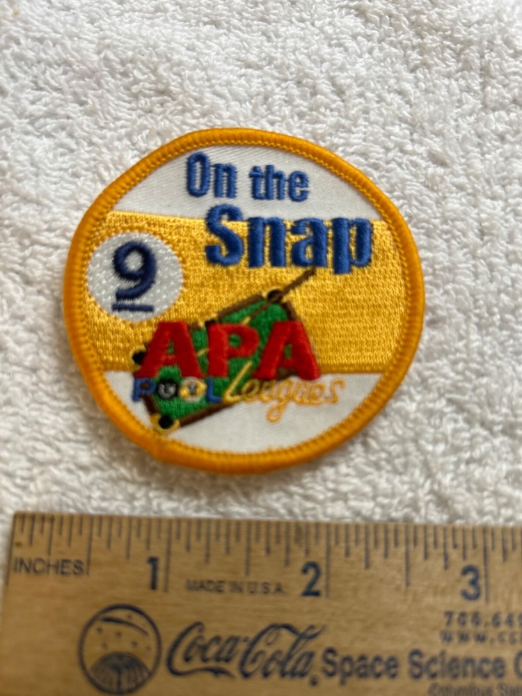 APA On The Snap Billiards Patch