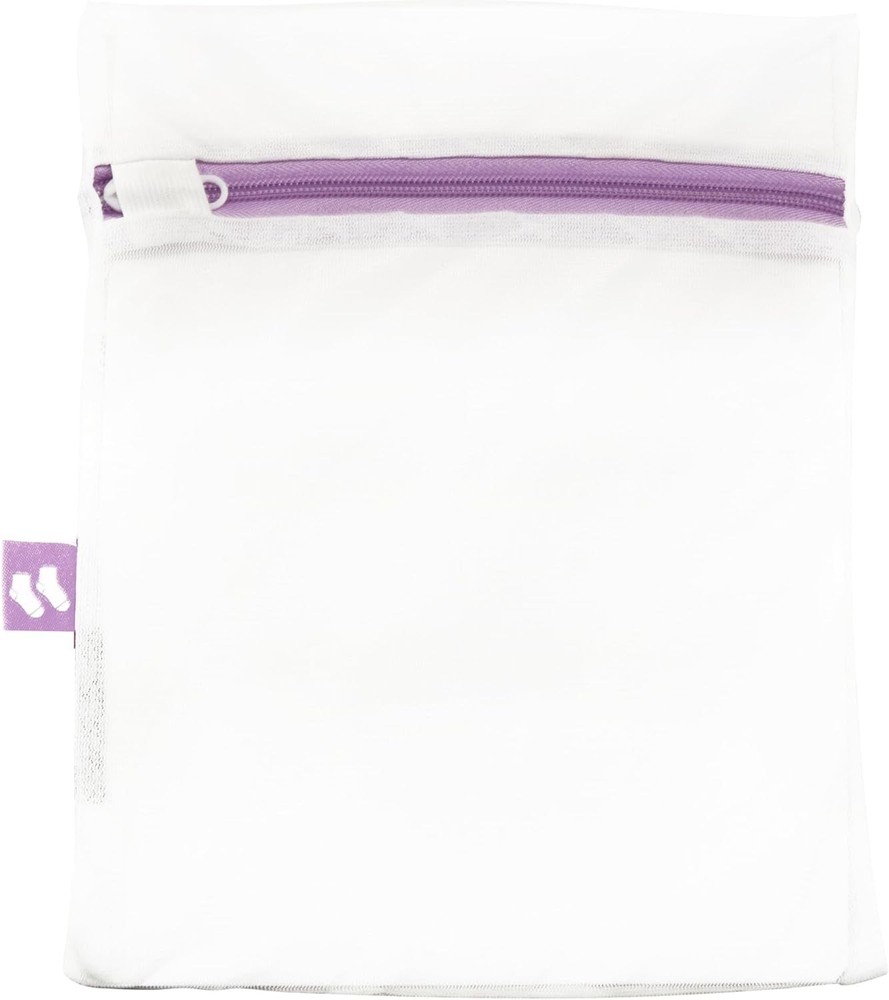 3Pcs Sanitized Mesh Wash Bag Treated White Zipper Rectangular