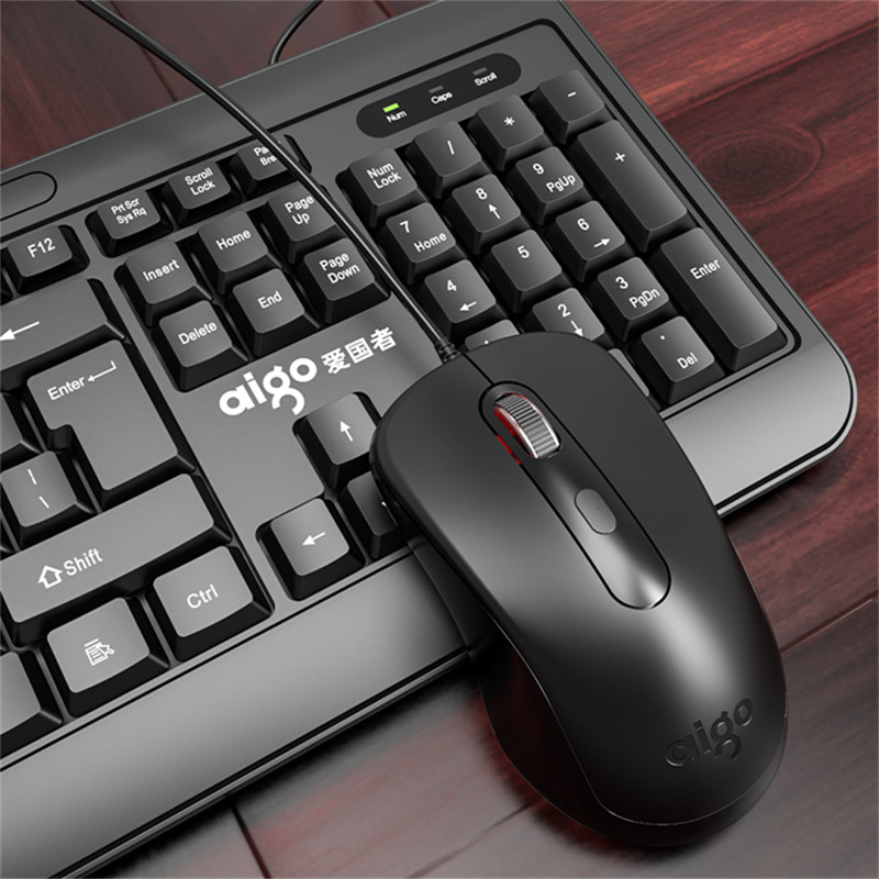 Computer Office Keyboard Wired USB 104 Keys Full Size Backlit Keyboards PC