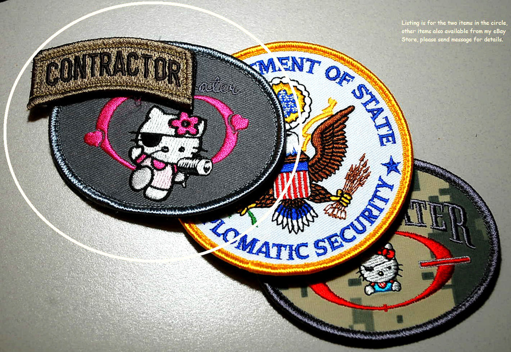 PRIVATE MILITARY CONTRACTOR PMC DIPLOMATIC SECURITY DSS 2-PC: CONTRACTOR + KITTY