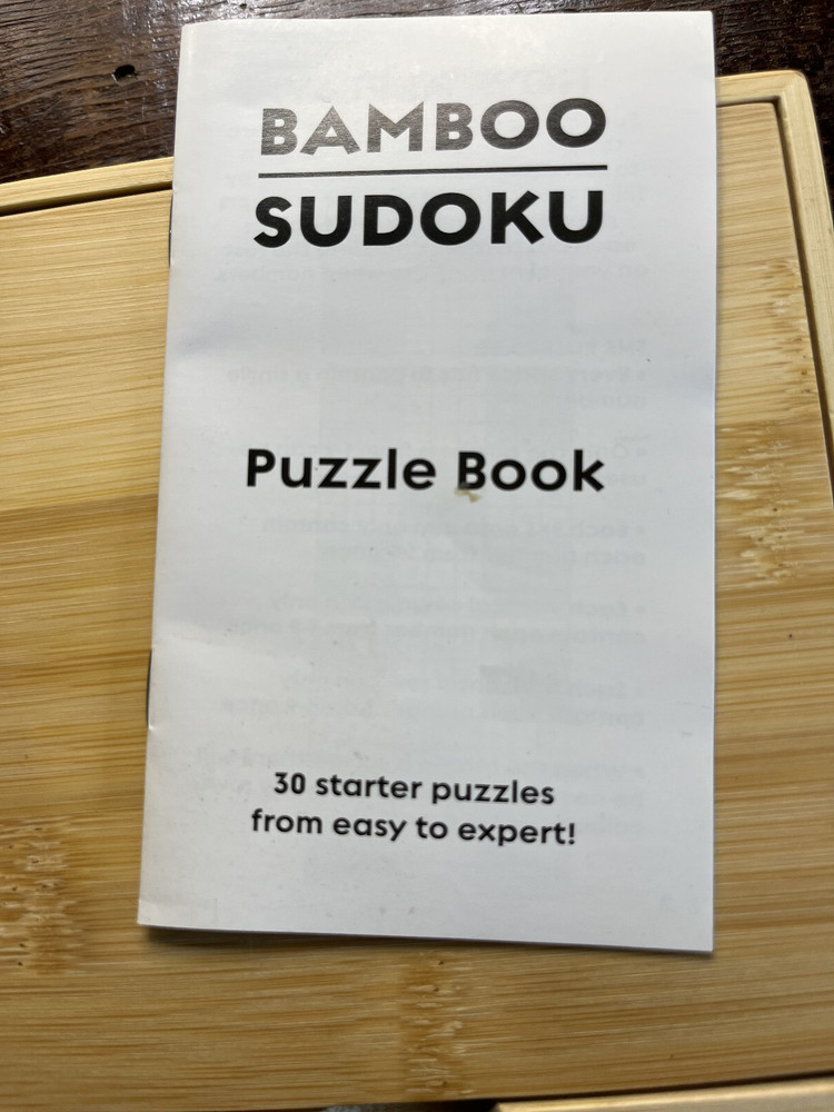 Bamboo Sudoku by Project Genius PreOwned, Never Used